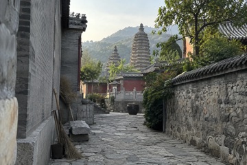 Natural-light travel view representing Baipu Temple in Beijing