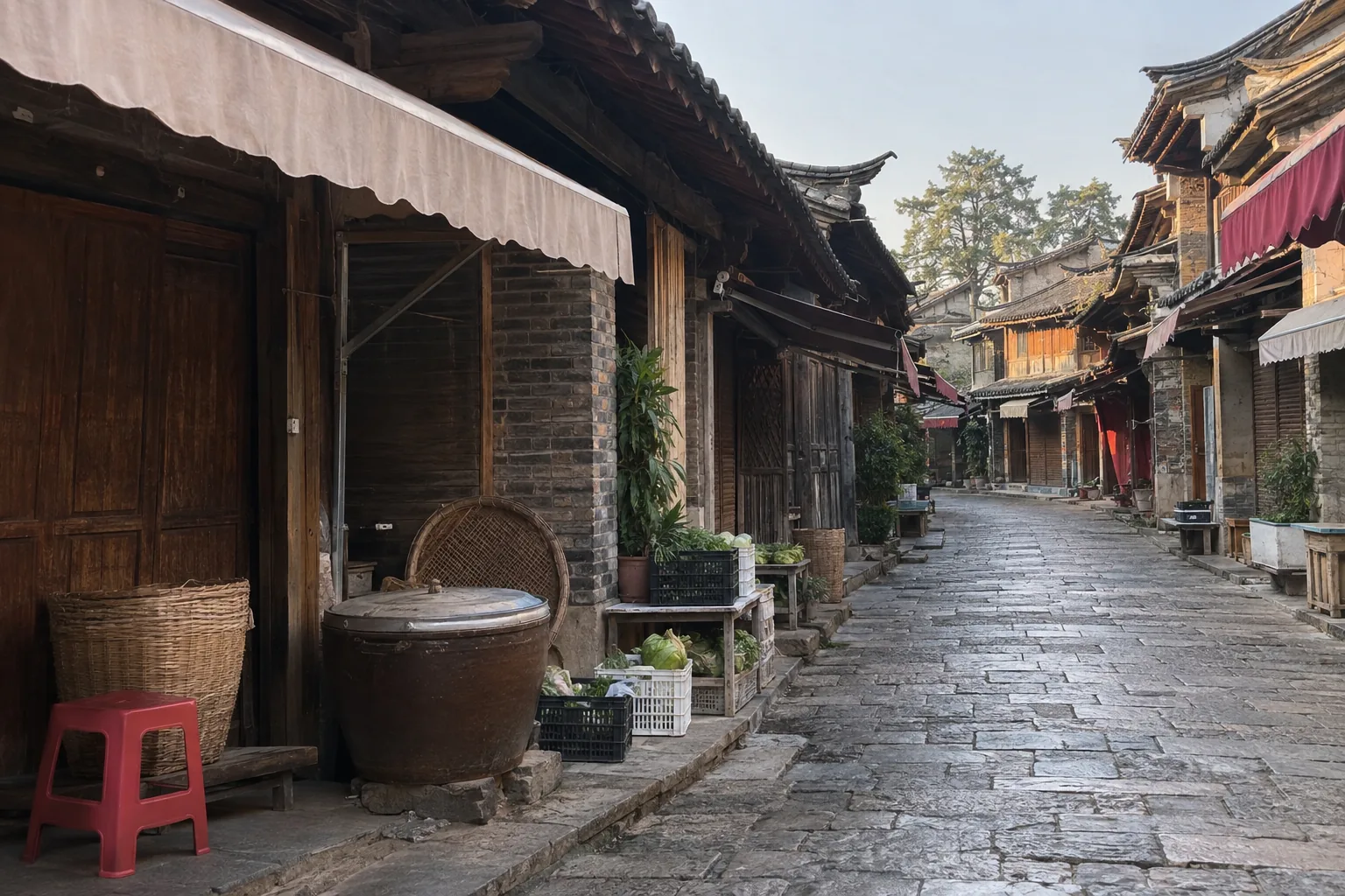 Natural-light travel view representing Jianshui Ancient City in Yunnan